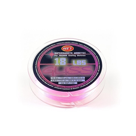 Ardent 150 yard Gliss Pink Fishing Line, 18 lbs GL18P-150
